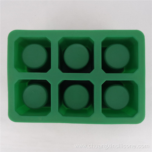 Silicone Kitchenware Ice Tray Ice Shot 6-Cup